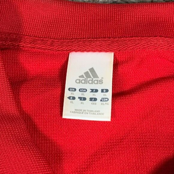 Adidas Mens Rutgers Scarlet Raiders Climalite Short Sleeve Golf Polo Red XL‎ - Picture 5 of 11